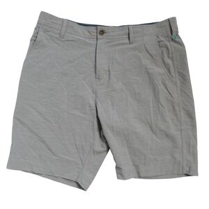 Vissla Hybrid Shorts Mens 36 Gray Upcycled Poly Cotton Stretch M201GFIN Surf